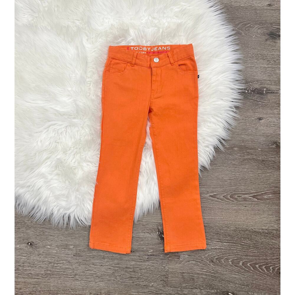 Toobydoo Orange Denim Jeans Size 5T Colorful-New With‎ Tags